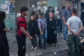 Displaced People Protest Eviction - Beirut