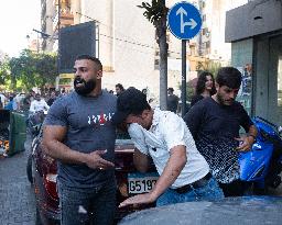 Displaced People Protest Eviction - Beirut