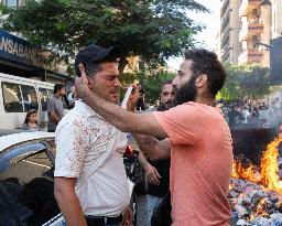 Displaced People Protest Eviction - Beirut