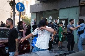 Displaced People Protest Eviction - Beirut