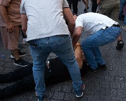 Displaced People Protest Eviction - Beirut