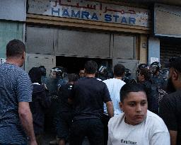 Displaced People Protest Eviction - Beirut