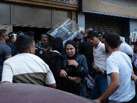 Displaced People Protest Eviction - Beirut