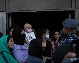 Displaced People Protest Eviction - Beirut