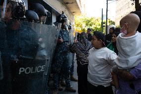 Displaced People Protest Eviction - Beirut