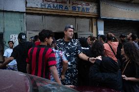 Displaced People Protest Eviction - Beirut