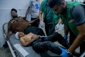 Multiple Casualties Arrive At Al-Ahli Arab Hospital - Gaza