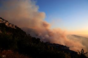 Wildfire Spreads In Rabweh - Mount Lebanon