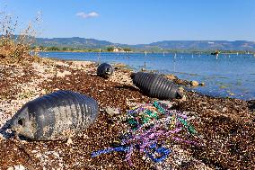 Greenpeace Denounces Massive Plastic Pollution Caused By Mussel Nets And Fishing Gear In Lesina And Varano