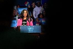 Barack Obama Holds A Presidential Campaign Rally For Kamala Harris At The Huntington Place In Detroit, MI