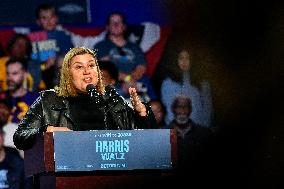 Barack Obama Holds A Presidential Campaign Rally For Kamala Harris At The Huntington Place In Detroit, MI