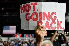 Barack Obama Holds A Presidential Campaign Rally For Kamala Harris At The Huntington Place In Detroit, MI