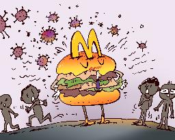 Illustration McDonald's Burger