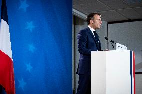 President Of France At A Press Conference After The European Council Summit