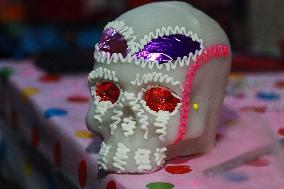 Day Of The Dead Sugar Skulls Production - Mexico