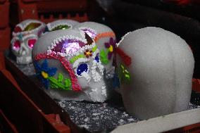 Day Of The Dead Sugar Skulls Production - Mexico