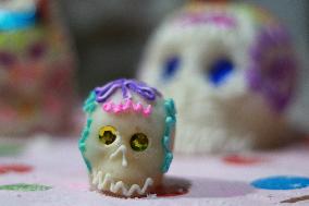 Day Of The Dead Sugar Skulls Production - Mexico