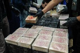 Thai Police Seize 154 Kilograms Of Heroin Hidden Prepared To Be Smuggled To Three Countries.