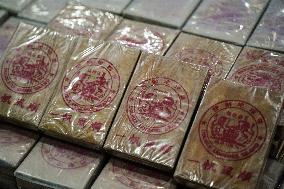 Thai Police Seize 154 Kilograms Of Heroin Hidden Prepared To Be Smuggled To Three Countries.