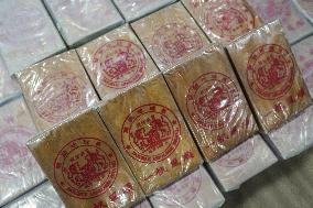 Thai Police Seize 154 Kilograms Of Heroin Hidden Prepared To Be Smuggled To Three Countries.