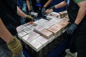 Thai Police Seize 154 Kilograms Of Heroin Hidden Prepared To Be Smuggled To Three Countries.