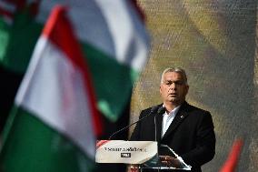 Memorial And Speech By Viktor Orban On The Anniversary Of The The 1956 Hungarian