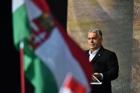 Memorial And Speech By Viktor Orban On The Anniversary Of The The 1956 Hungarian