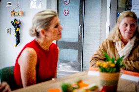 Queen Maxima Working Visit To Hoofddorp