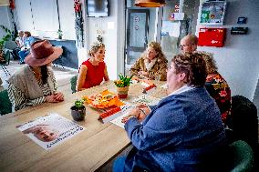 Queen Maxima Working Visit To Hoofddorp