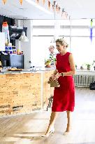 Queen Máxima visits Stronger Together against Poverty Haarlemmermeer, Hoofddorp, The Netherlands