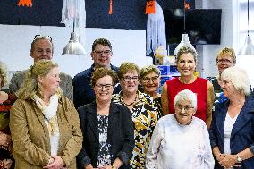 Queen Máxima visits Stronger Together against Poverty Haarlemmermeer, Hoofddorp, The Netherlands