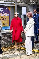 Queen Máxima visits Stronger Together against Poverty Haarlemmermeer, Hoofddorp, The Netherlands