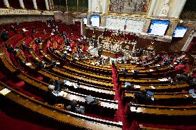 Debate session on the first part of the 2025 finance bill at the National Assembly - Paris