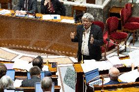 Debate session on the first part of the 2025 finance bill at the National Assembly - Paris