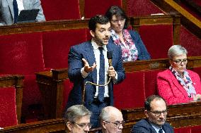 Debate session on the first part of the 2025 finance bill at the National Assembly - Paris