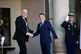 French President Meets Lebanon's PM - Paris