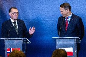 Norwegian Foreign Minister Espen Barth Eide In Poland