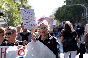 24h Teachers Strike In Athens