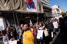 24h Teachers Strike In Athens