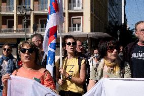 24h Teachers Strike In Athens