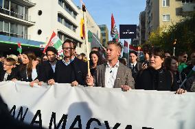 Memorial And Speech By Peter Magyar And The Tisza Party On The Anniversary Of The The 1956 Hungarian Revolution.