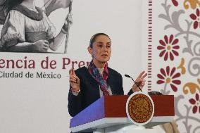 Mexico’s President Claudia Sheinbaum Briefing Conference