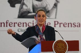 Mexico’s President Claudia Sheinbaum Briefing Conference