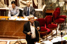 Start Of Examination Of The New Finance Bill At The National Assembly, In Paris