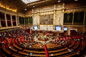 Start Of Examination Of The New Finance Bill At The National Assembly, In Paris