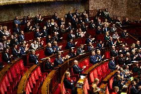 Start Of Examination Of The New Finance Bill At The National Assembly, In Paris