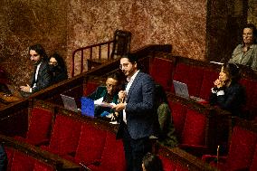 Start Of Examination Of The New Finance Bill At The National Assembly, In Paris