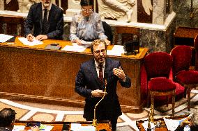 Start Of Examination Of The New Finance Bill At The National Assembly, In Paris