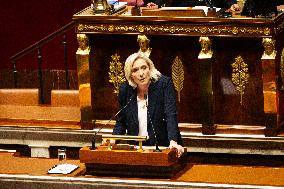 Start Of Examination Of The New Finance Bill At The National Assembly, In Paris