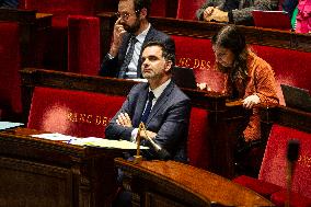 Start Of Examination Of The New Finance Bill At The National Assembly, In Paris